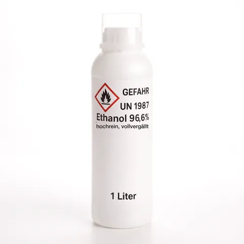 UN 1987 Ethanol 96,6% hochrein, vollvergällt 1 & 5 Liter